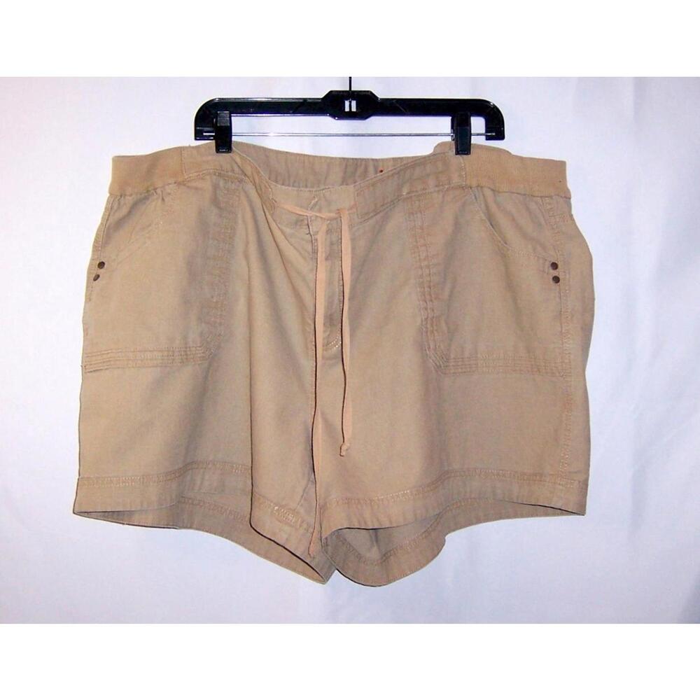 Faded Glory Women's Plus 24W - Sand Dune/Khaki Linen Blend